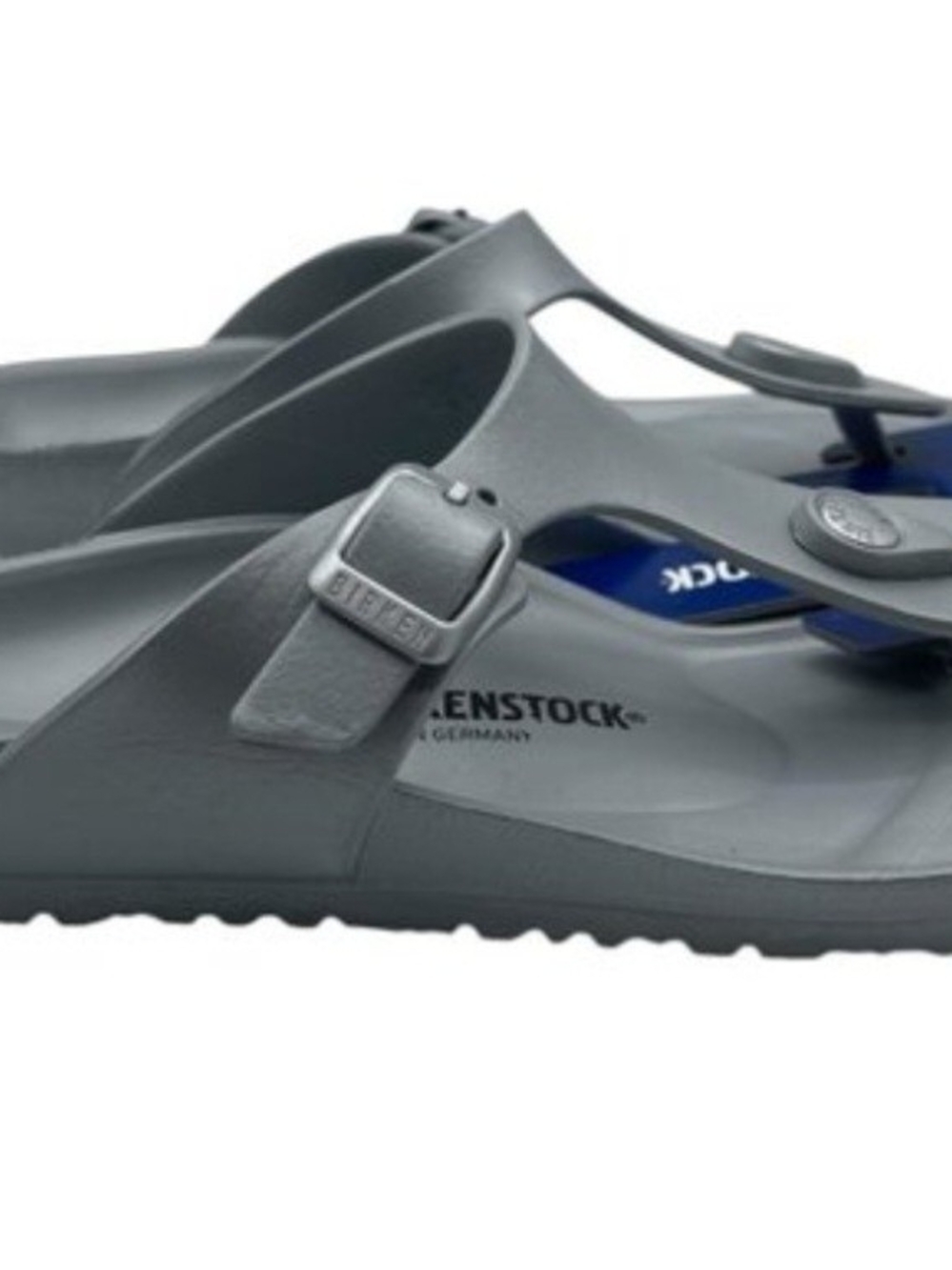 Blue Birkenstock Gizeh EVA Sandals Blue with Blue Footbed Accent  Size 6.5